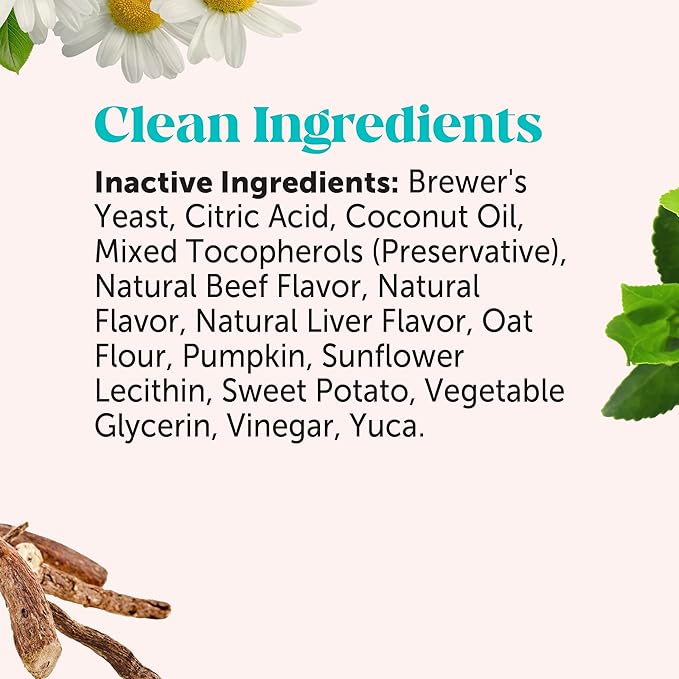 Natural Hemp Calming Chews for Dogs - Dog Anxiety Relief - Calming Aid Supplement with Valerian Root, Chamomile, + Magnesium - Stress, Separation & Thunder Support - (Beef Liver, 90 Count)