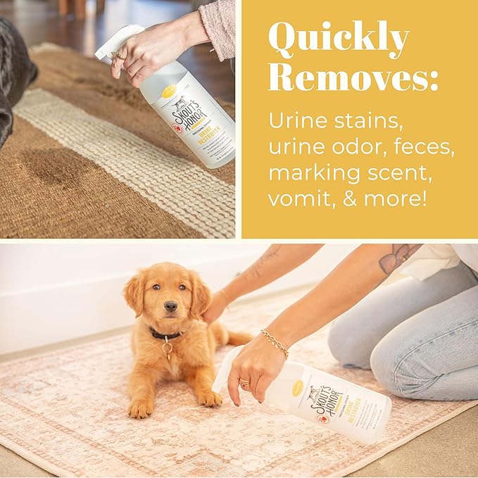 Skout's Honor Dog Urine Destroyer, Professional Strength, Plant-Powered, Cruelty-Free Urine Eliminator for Carpets and Indoor Living Spaces, 35 oz