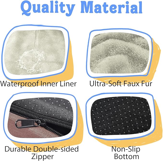 Orthopedic Foam Large Dog Bed XLarge Dog Beds with Removable Washable Cover Pet Bed with Bolster Waterproof Cover Extra Large Dogs Beds Big Size Pet