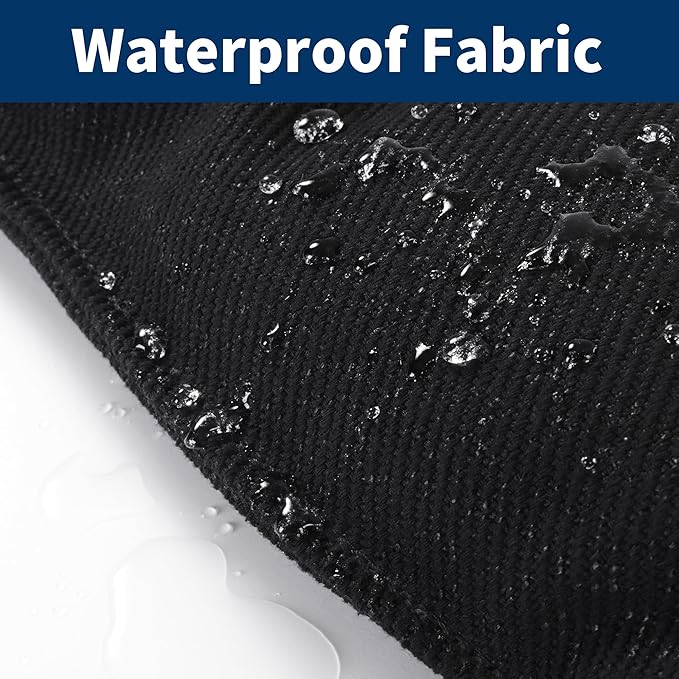 MABOZOO Chew Proof Indestructible Dog Beds for Aggressive Chewers,Durable Dog Crate Pad,Washable Tough Pet Mats for Kennel,Black,Small 17x23 in