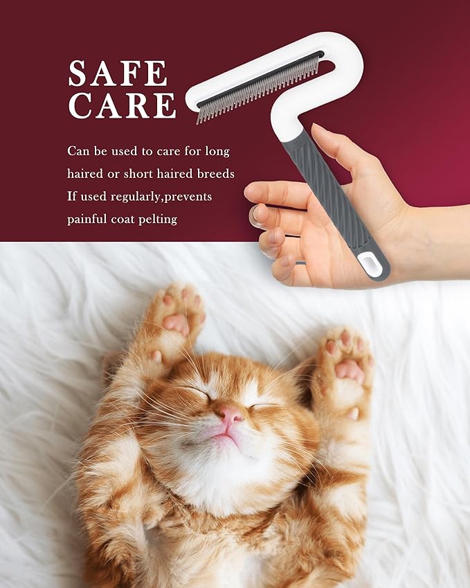 Flea Comb, TailGurus Effective Flea Comb for Cats & Dogs-Shedding Brush for All Pets-Long Hair Friendly-Durable-Versatile & Safe-Durable, Safe & Versatile-Portable,Pet-Friendly(TG2038)(Lime)