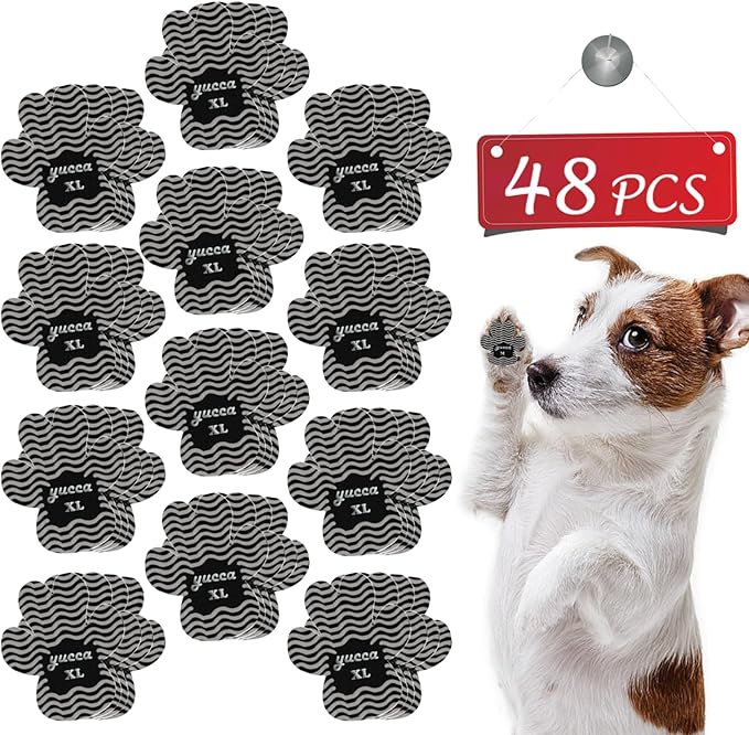 Dog Anti Slip Paw Grips Traction Pads, Dog Paw Protector with Stronger Adhesive, Toe Grips for Dogs from Slipping on Hardwood Floors, Dog Shoes Booties Socks Replacement for Older Dogs