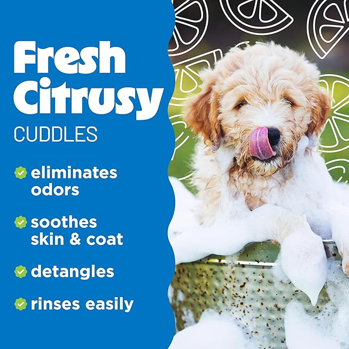 TropiClean Deshedding Dog Conditioner, Professional Conditioner, Reduces Shedding & Softens Coat, Puppy Safe, Lime & Cocoa Butter Scent, 2.5 Gallon