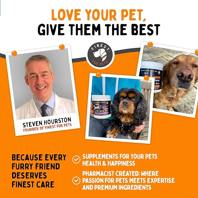 Premium Liquid Glucosamine Hip and Joint Supplement for Dogs - Fast Natural Arthritis Pain Relief and Better Mobility - Extra Strength with Chondroitin MSM and Hyaluronic Acid. Made in USA 16oz.