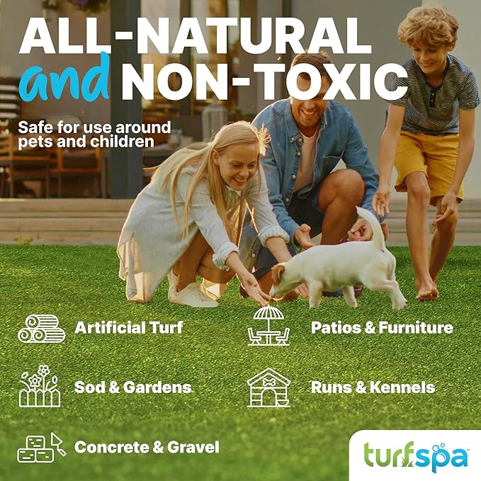 Urine & Odor Turf Detox: 32 oz Mango Scented Professional Enzyme Cleaner & Odor Eliminator for Artificial Grass, Turf, Concrete & Patios, Pet Urine Enzymatic Cleaner for Dogs & Cats