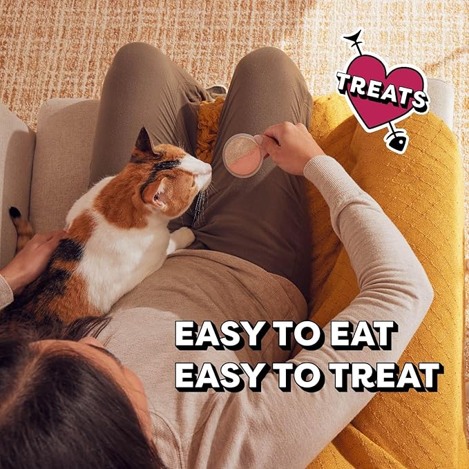 Temptations Lickable Spoons Adult Wet Cat Treat, Savory Salmon and Tempting Tuna Flavor, 8 Spoons, Pack of 12 (96 Total)