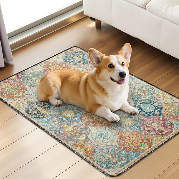 Washable Pee Pads for Dogs 2 Pack, Absorbent Reusable Puppy Pads Waterproof, Leakproof & Non-Slip Whelping Pad, Potty Training Pads for Dogs Playpen Mat 24x36