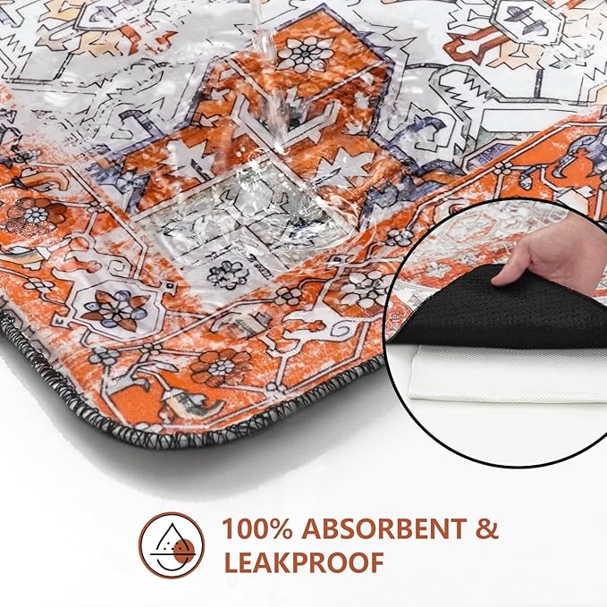 Washable Pee Pads for Dogs 2 Pack, Absorbent Reusable Puppy Pads Waterproof, Leakproof & Non-Slip Whelping Pad, Potty Training Pads for Dogs Playpen Mat 24x36