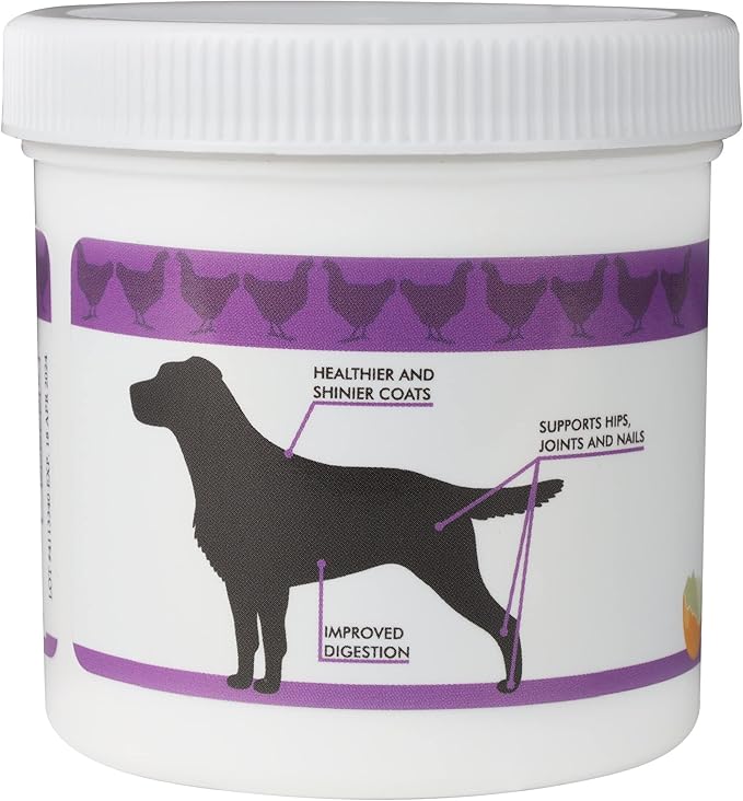 Eggshell Membrane Collagen for Dogs - Non-Gelatin and Non-Bone Marrow Based, All Natural Premium Dog Collagen Powder from Eggshell Membranes: Supports Pet HIPS, Joints, Nails, Fur and Digestion.