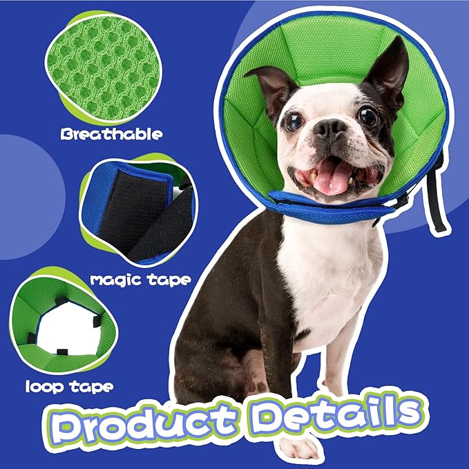 Dog Cone Collar Soft Cone for Medium Dogs After Surgery Adjustable Elizabethan Collar for Dogs to Stop Licking Wounds, Biting Stitches Professional Pet Recovery Cones E-Collar for Dog