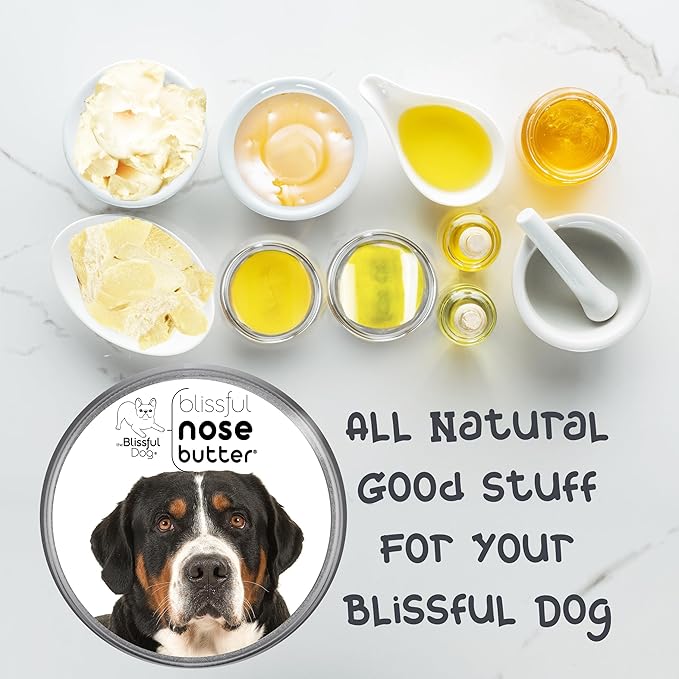 The Blissful Dog Greater Swiss Mountain Dog Unscented Nose Butter - Dog Nose Butter, 2 Ounce