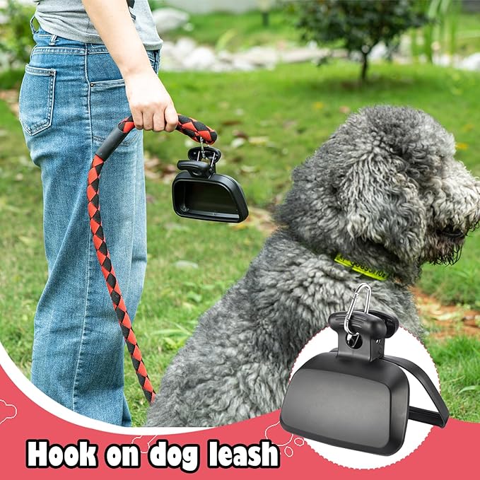 Pooper Scooper with Swivel Bin-Heavy-Duty Metal Rake & Spade, Portable Poop Scooper,Includes 100 Waste Bags, Easy to Clean, Perfect for Grass Dirt or Gravel,Ideal for Small Medium Large Dogs