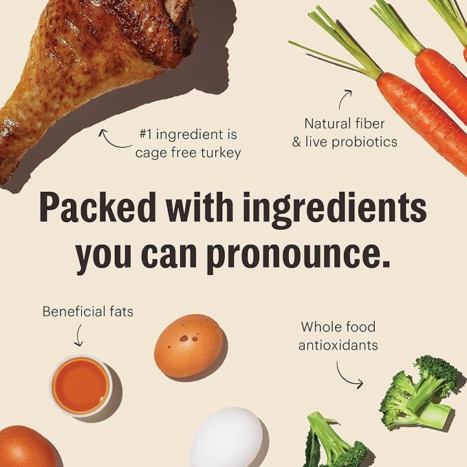 The Honest Kitchen Whole Food Clusters Grain Free Turkey Dry Dog Food, 1 lb Trial Pouch