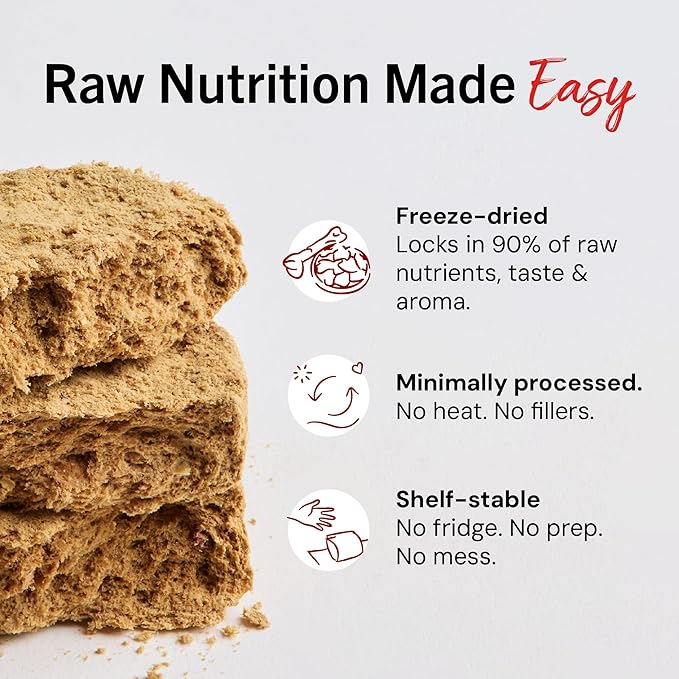 Stella & Chewy's Freeze-Dried Raw Dinner Patties - Absolutely Rabbit Recipe - High Protein Grain-Free Puppy & Dog Food - Perfect For Picky Eaters - 14 oz