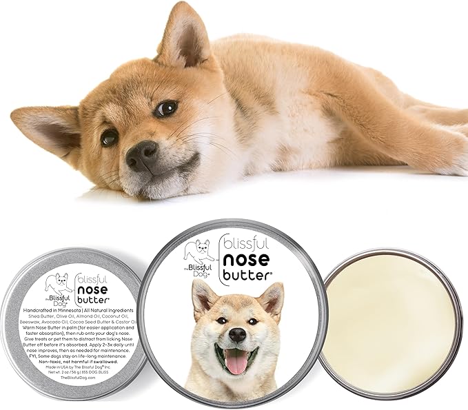 The Blissful Dog Shiba Inu Unscented Nose Butter - Dog Nose Butter, 8 Ounce