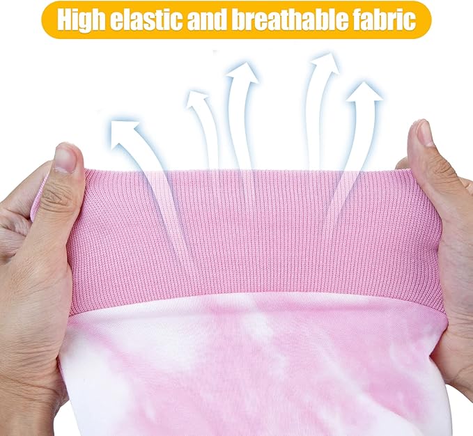 Dogs Onesie Suit for Male/Female Breathable Dog Recovery Tie Dye Pjs Wound After Surgery Wear, Prevent Licking Wounds, E-Collar & Cone Alternatives XL Pink2