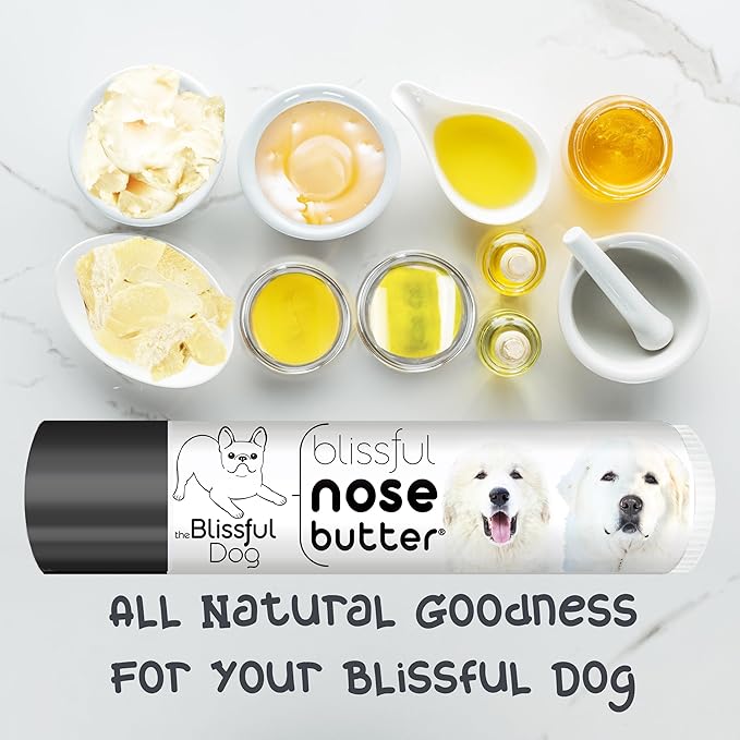 The Blissful Dog Great Pyrenees Unscented Nose Butter - Dog Nose Butter, 0.15 Ounce