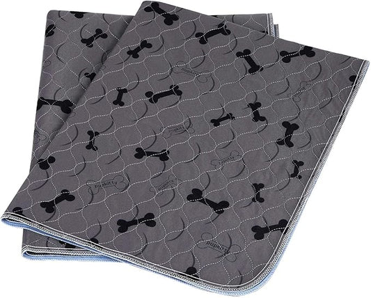 Washable Dog Pee Pads with Free Grooming Gloves,Non Slip Dog Mats with Great Urine Absorption,Reusable Puppy Pee Pads for Whelping,Potty,Training,Playpen