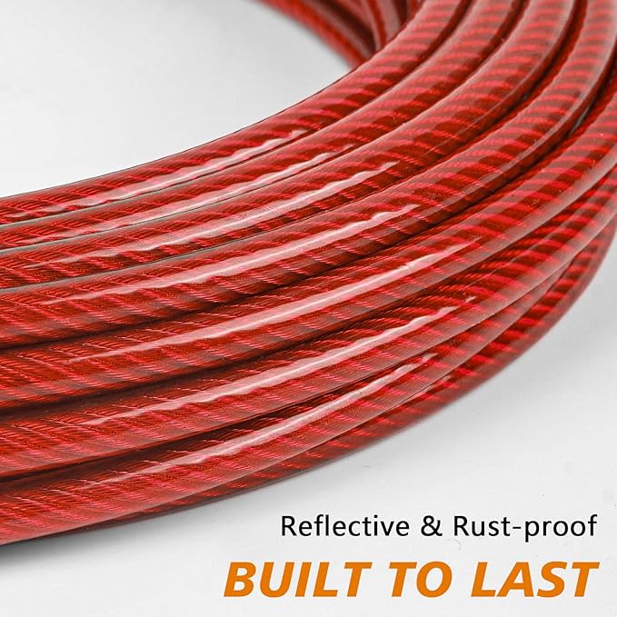 XiaZ Dog Tie Out Cable 120ft, Heavy Duty Dog Chains for Outside with Lockable Hook, Pet Runner Cable Leads for Yard, Dogs Line Tether for Small Medium Large Dogs Up to 125 LBS