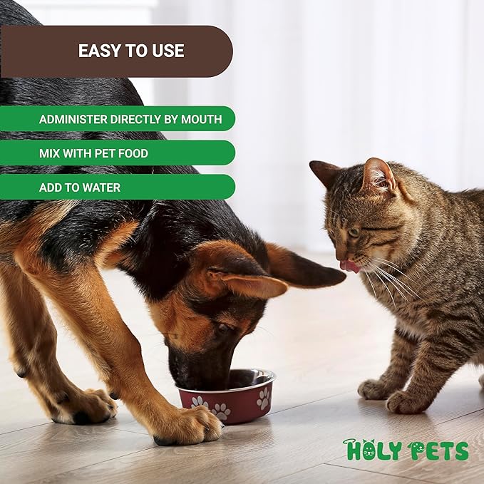 Herbal Gut Cleanse & Natural Parasite Support for Dogs & Cats with Probiotics – Promotes Digestive Health, Detox, and Wellness – Liquid Supplement for Pets – Made in The USA