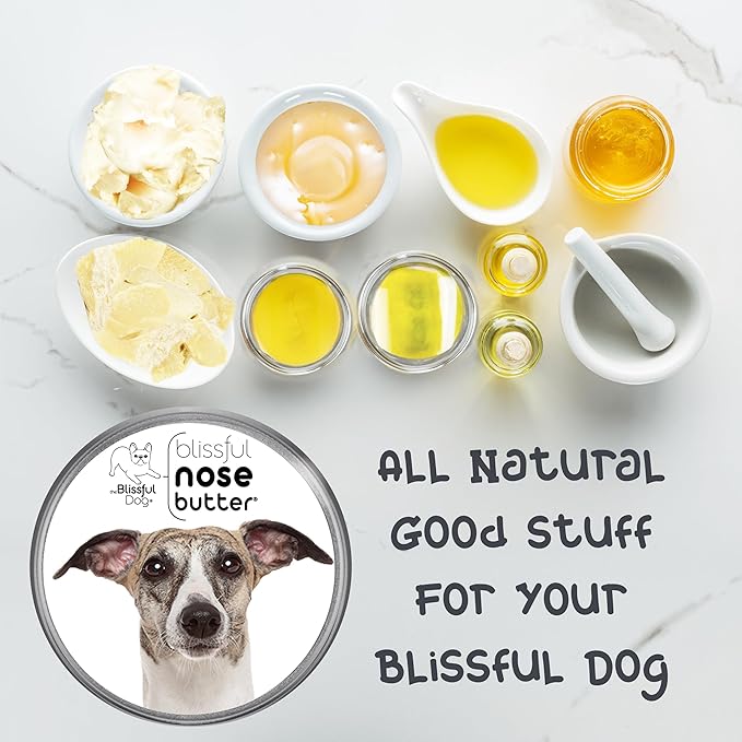 The Blissful Dog Whippet Unscented Nose Butter - Dog Nose Butter, 8 Ounce