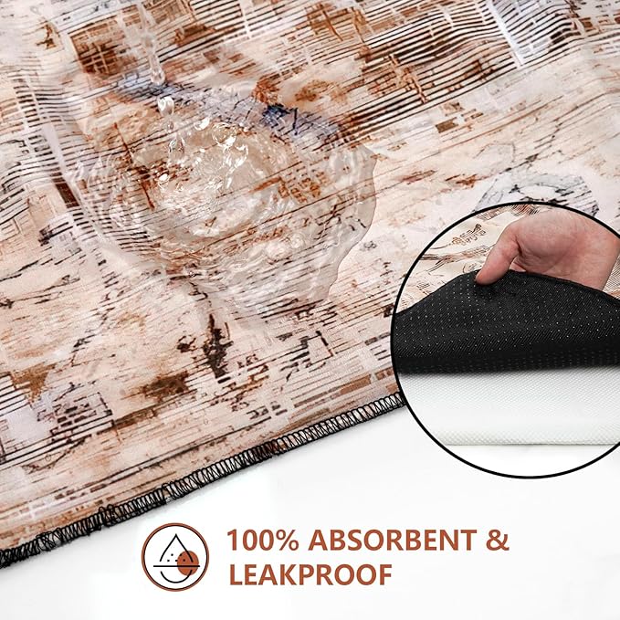 Washable Pee Pads for Dogs 2 Pack, Absorbent Reusable Puppy Pads Waterproof, Leakproof & Non-Slip Whelping Pad, Potty Training Pads for Dogs Playpen Mat 48x48