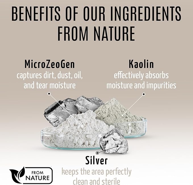 Tauro Pro Line Clay Tear Stain Remover for Dogs - Shield Mask for Eyes, Ears, Mouth, Gentle Grooming Product for Dogs, Puppy & Cat (Stainless Look - 1.69 Fl Oz)