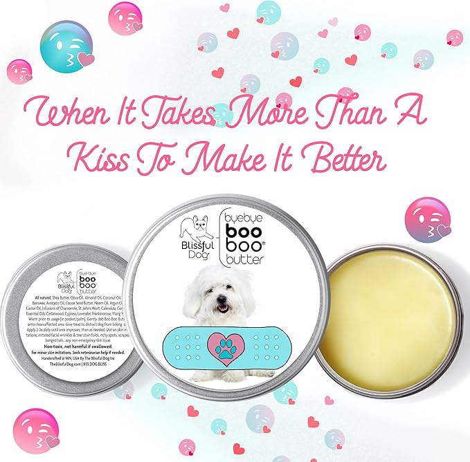 The Blissful Dog Coton De Tulear Boo Boo Butter, 16 oz.