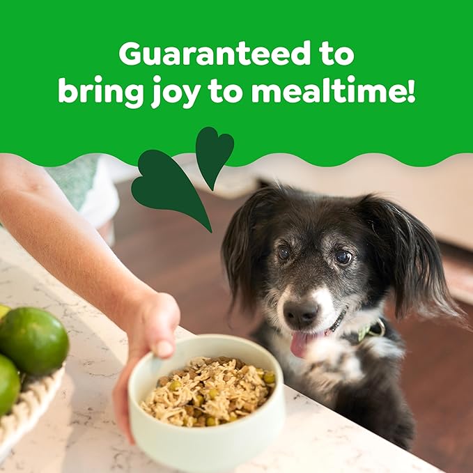 Greenies Smart Topper High Protein Wet Mix-in for Dogs, Chicken, Peas, Apples & Brown Rice Recipe in Vitabroth Broth - Bone Broth + Vitamins E & B1, 10 Count