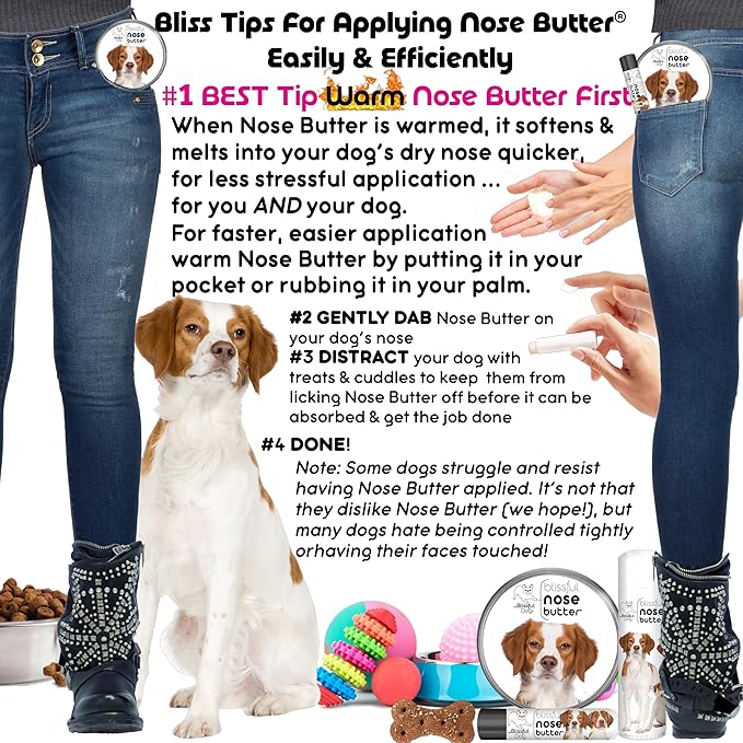 The Blissful Dog Brittany Spaniel Unscented Nose Butter, 16oz
