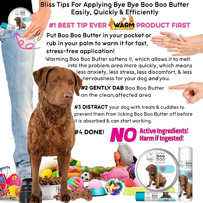 The Blissful Dog Chesapeake Bay Retriever Boo Boo Butter, 2-Ounce