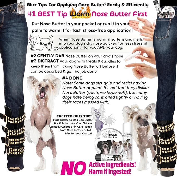 The Blissful Dog Chinese Crested Unscented Nose Butter, 0.15-Ounce