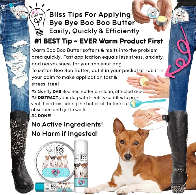 The Blissful Dog Basenji Boo Boo Butter, 0.50-Ounce