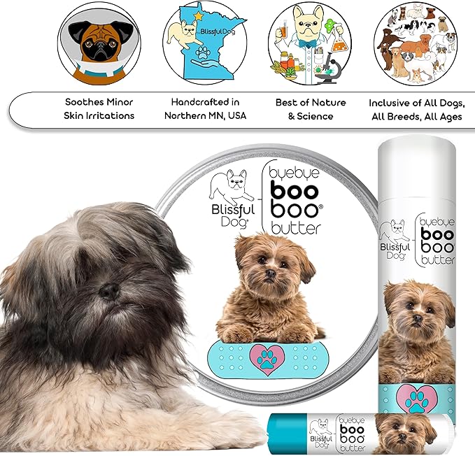 The Blissful Dog Lhasa Apso Boo Boo Butter, 8-Ounce