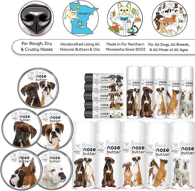 The Blissful Dog Show Boxer Unscented Nose Butter, 2 oz Tube
