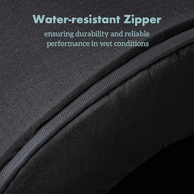 Orthopedic Dog House - Outdoor Waterproof Dog Shelter w/Porch - Indoor Pet House w/Egg-Crate Foam - Cooling - Machine Washable - Ideal for Small Breeds & Fits 24-Inch Crate - 23"x16"