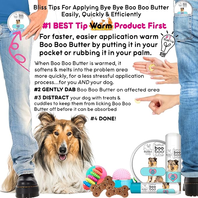 The Blissful Dog .50 oz Tube Collie Booboo Butter