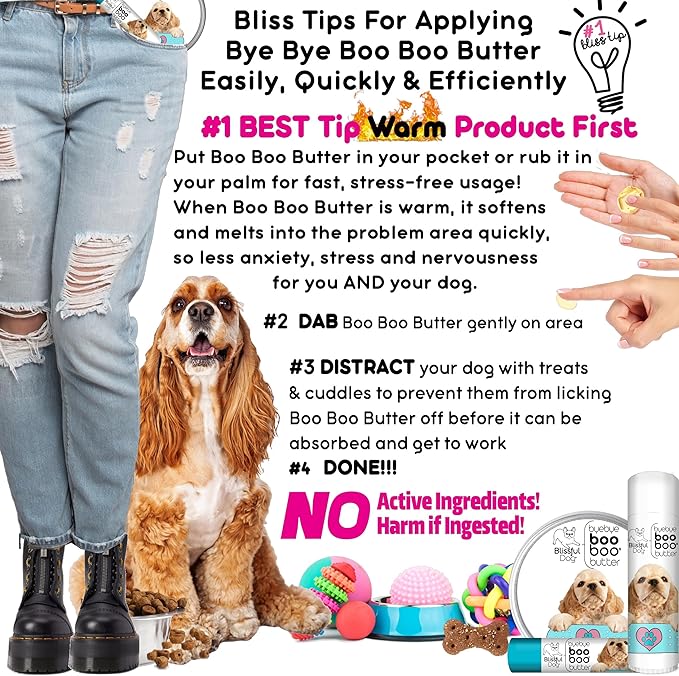 The Blissful Dog .15 oz Tube Cocker Spaniel Booboo Butter