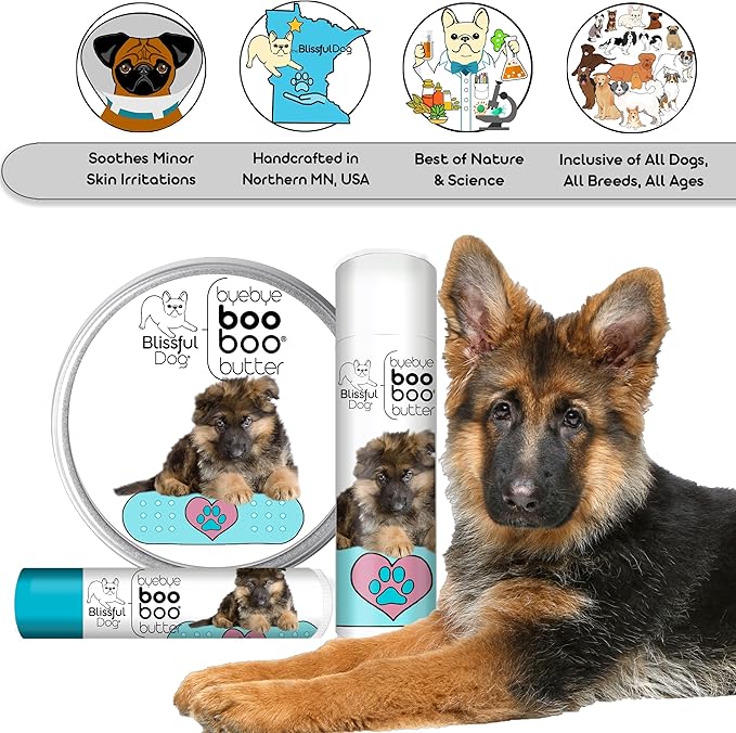 The Blissful Dog .50 oz Tube German Shepherd Booboo Butter