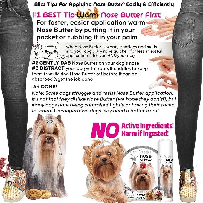 The Blissful Dog Yorkshire Terrier Unscented Nose Butter - Dog Nose Butter, 8 Ounce