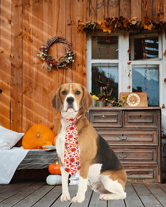 PET SHOW 10 Pack Holiday Dog Ties Neckties for Large Medium Dogs Adjustable Grooming Accessories Neck Ties Bowties Girl Boy Pets Festival Costumes Puppy Wedding Party Gift Favor