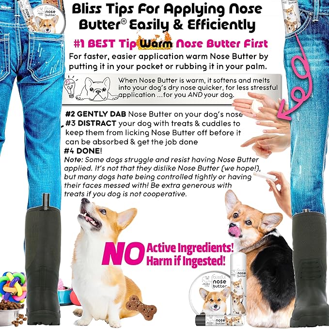 The Blissful Dog Corgi Unscented Nose Butter, 2-Ounce