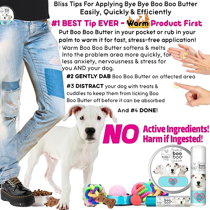 The Blissful Dog Dogo Argentino Boo Boo Butter, 0.15-Ounce