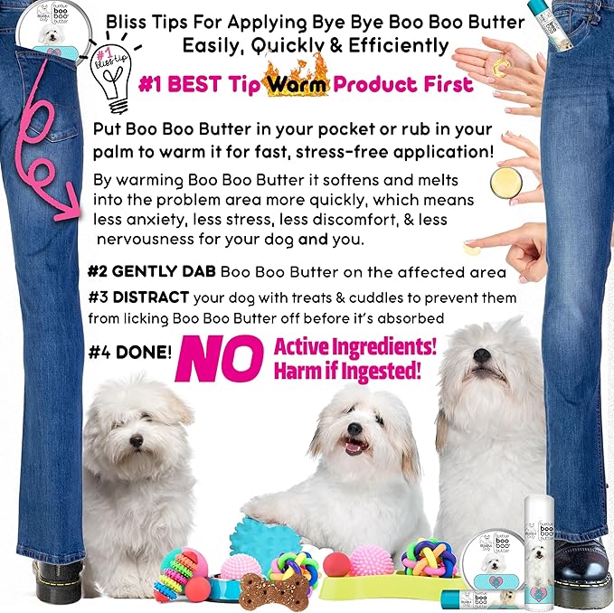 The Blissful Dog Coton De Tulear Boo Boo Butter, 2 oz