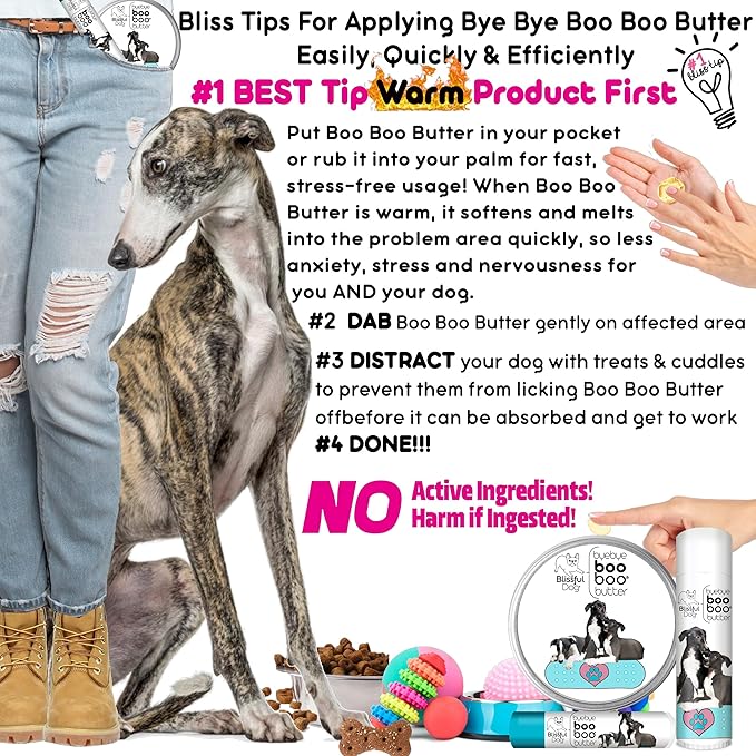 The Blissful Dog Greyhound Boo Boo Butter, 0.50-Ounce