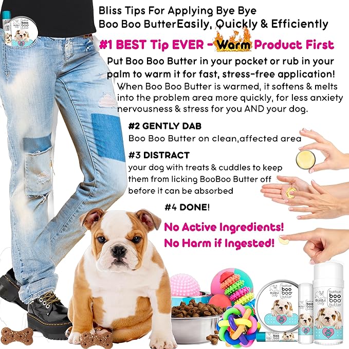 The Blissful Dog Bulldog Boo Boo Butter, 16 oz.