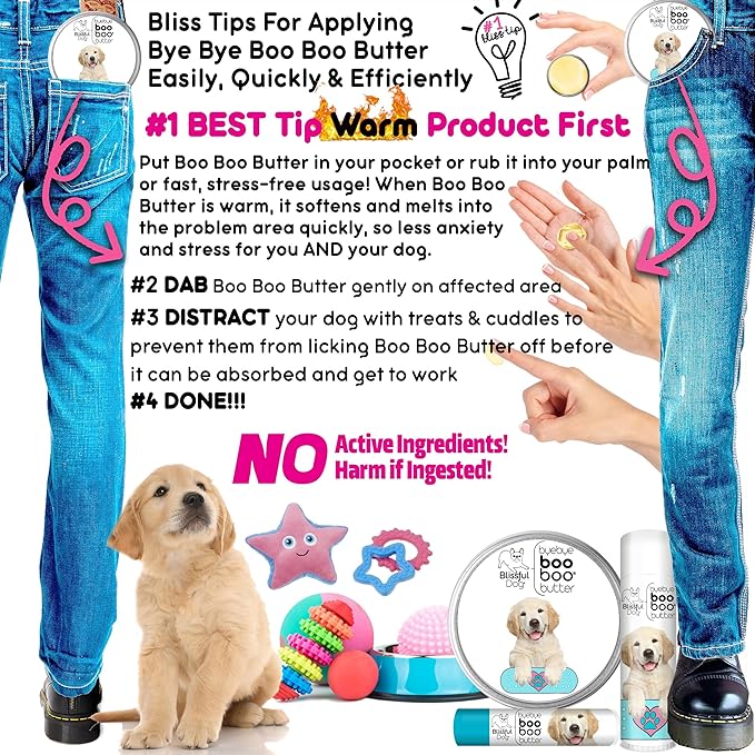 The Blissful Dog 4 oz TIN Golden Retriever Booboo Butter