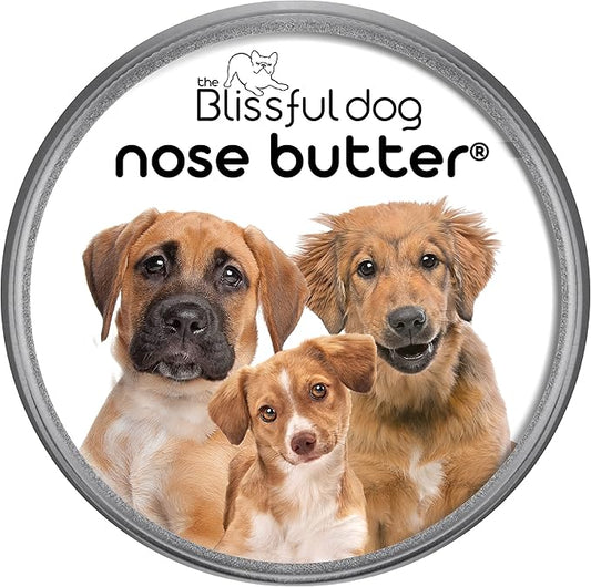 The Blissful Dog Mixed Breed Nose Butter, Versatile Dog Nose Balm for Dry Nose, Handcrafted Nose Moisturizer, Easy-to-Apply Dog Essentials, Unscented, 1 oz.