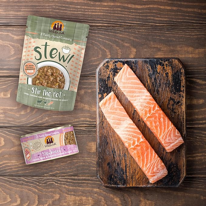 Weruva Classic Stews Cat Food, Spoil Me Stewpid! Variety Pack, 3oz Can (Pack of 18)