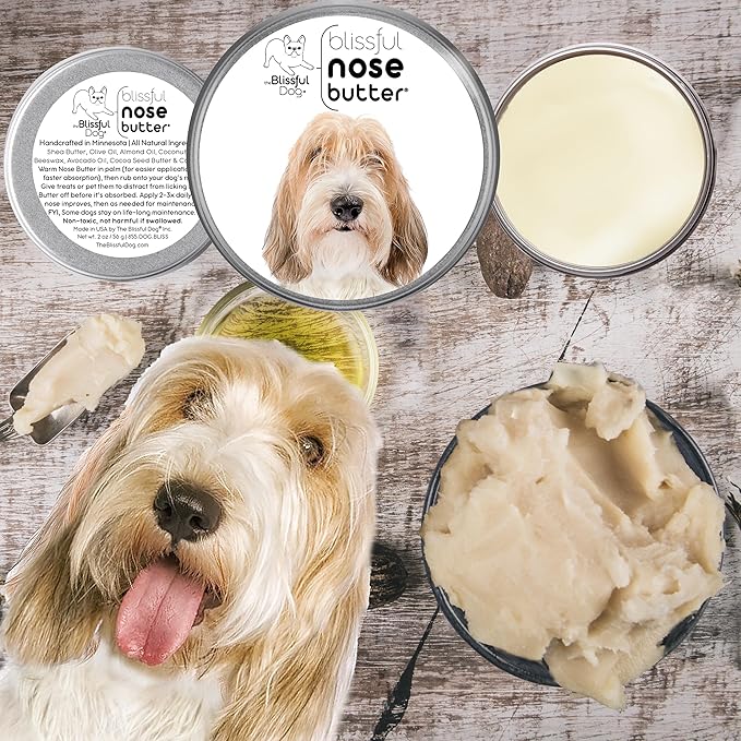 The Blissful Dog Petit Basset Griffon Unscented Nose Butter - Dog Nose Butter, 2 Ounce